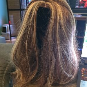 Stylish Brown and Blonde Women's Hair Wig